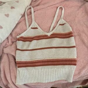 Striped Knit Tank Top